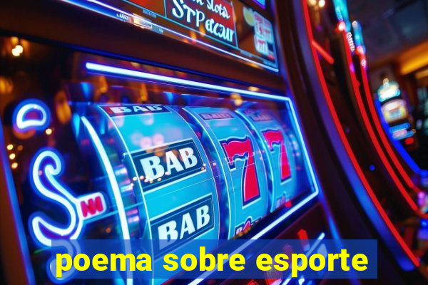 poema sobre esporte