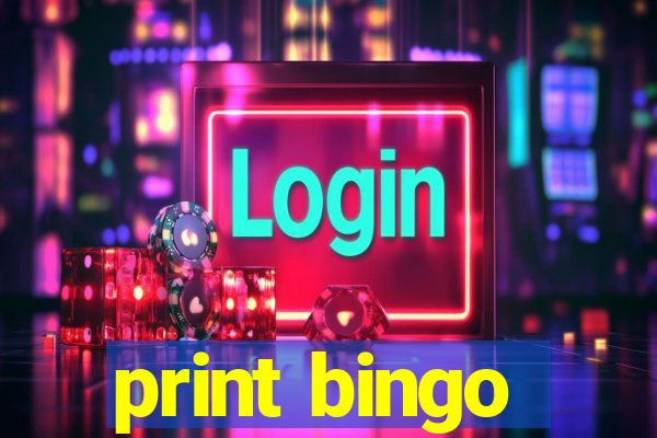 print bingo