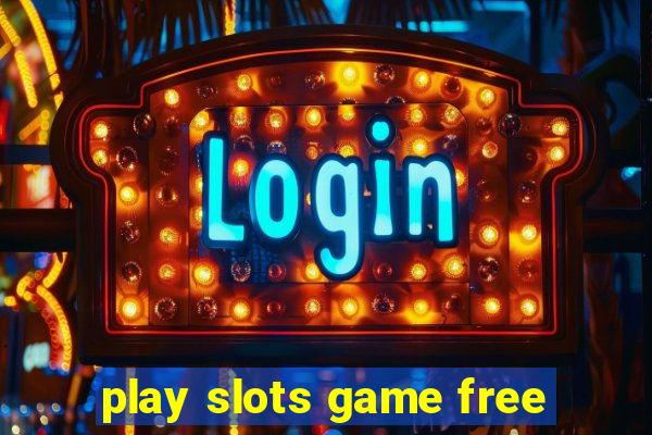 play slots game free