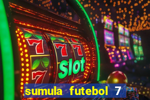 sumula futebol 7 society excel