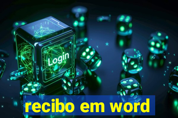 recibo em word