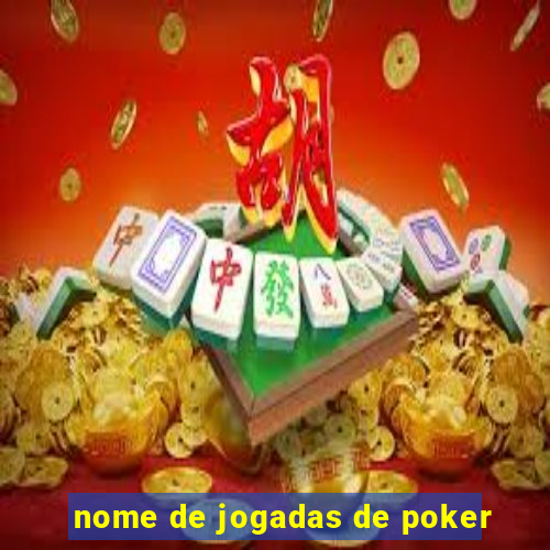 nome de jogadas de poker