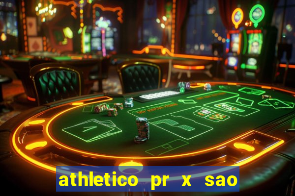 athletico pr x sao paulo palpite