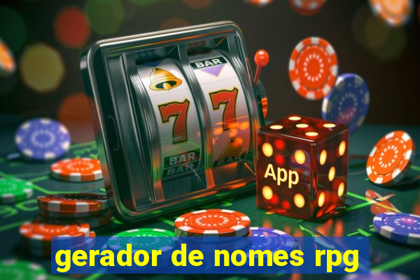 gerador de nomes rpg