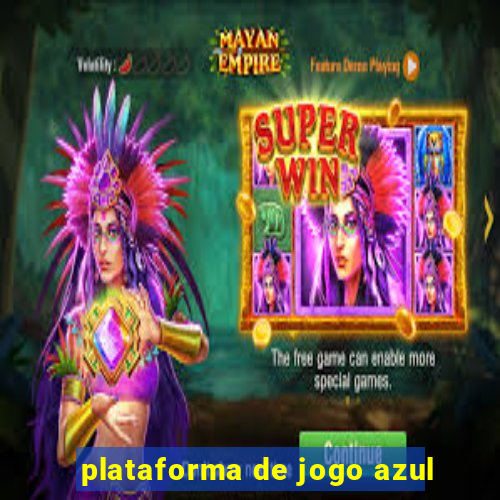 plataforma de jogo azul