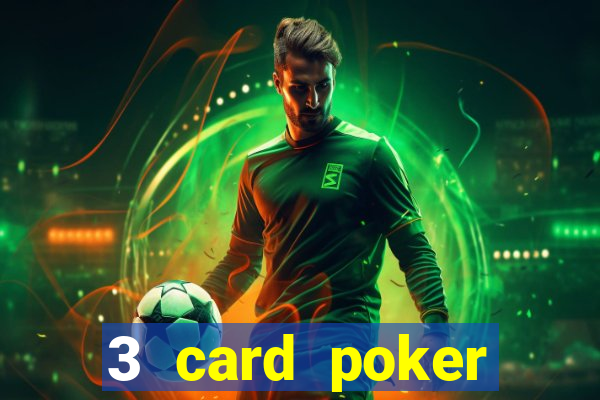 3 card poker casino game