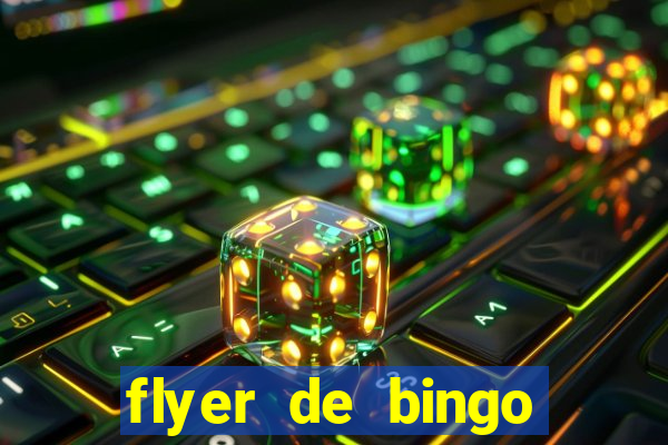 flyer de bingo para editar