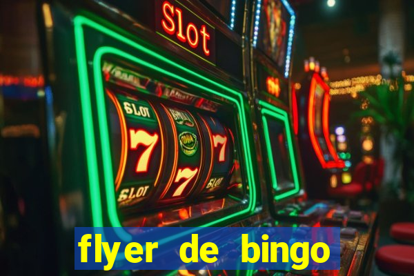 flyer de bingo para editar