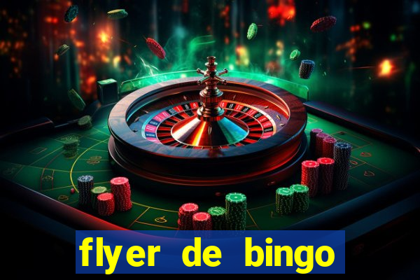 flyer de bingo para editar