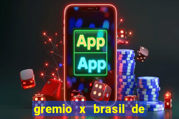 gremio x brasil de pelotas palpite