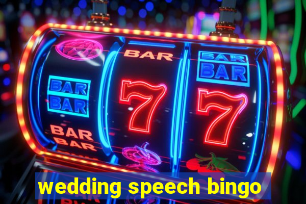 wedding speech bingo