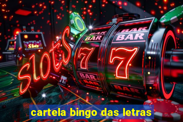 cartela bingo das letras