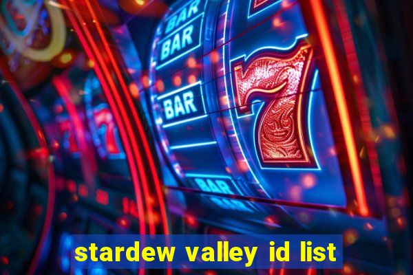 stardew valley id list