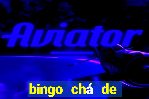 bingo chá de bebê excel