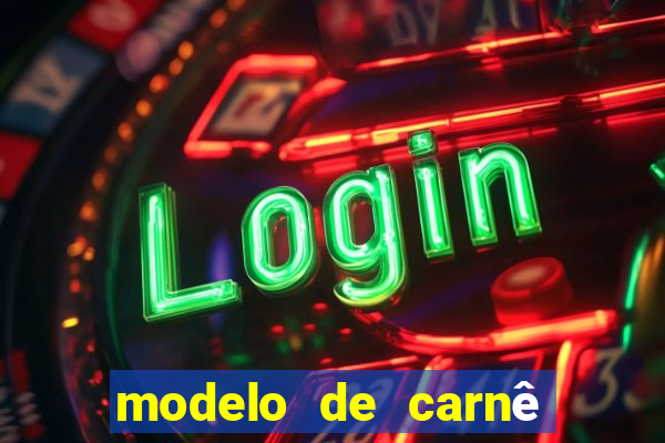 modelo de carnê de pagamento word