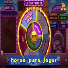 horas para jogar fortune tiger