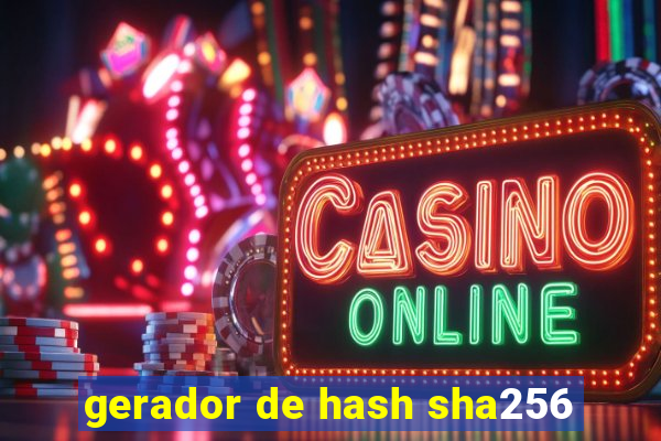 gerador de hash sha256