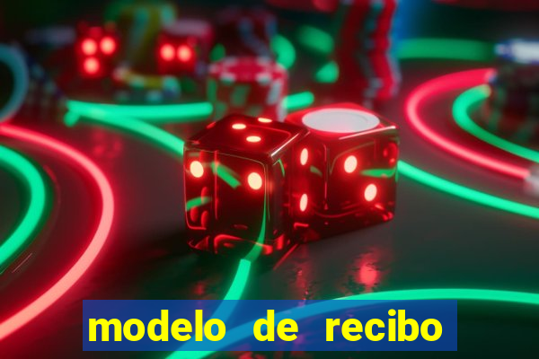 modelo de recibo de pagamento autonomo