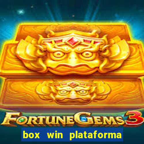 box win plataforma de jogos