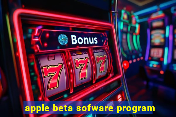 apple beta sofware program