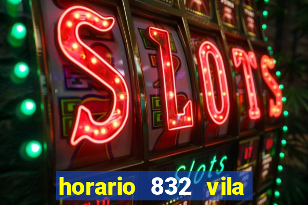 horario 832 vila nova de colares