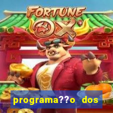 programa??o dos jogos de futebol