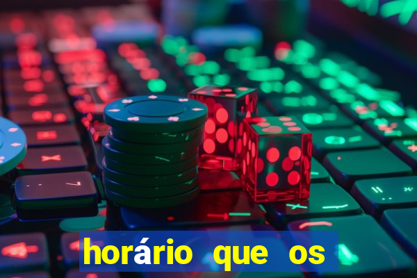 horário que os slots pagam