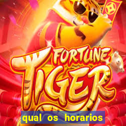 qual os horarios que o fortune tiger paga