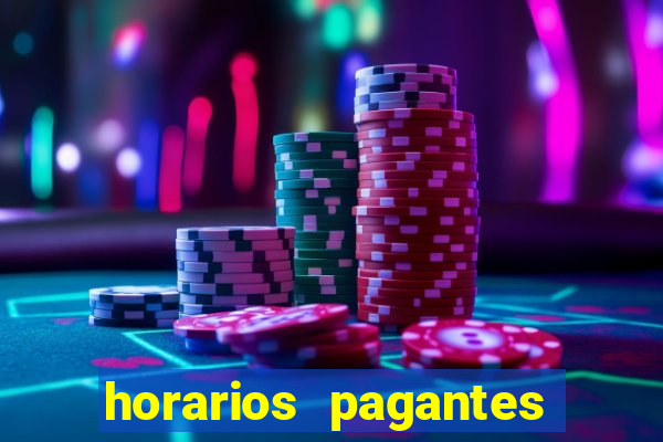 horarios pagantes fortune tiger