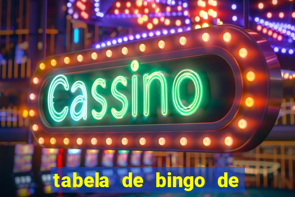 tabela de bingo de 1 a 100