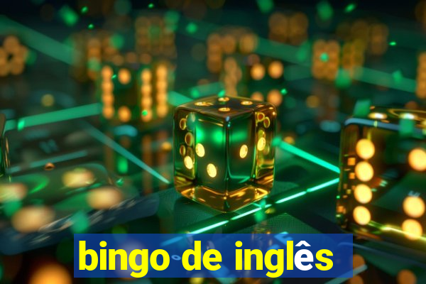 bingo de inglês