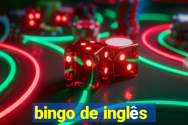 bingo de inglês