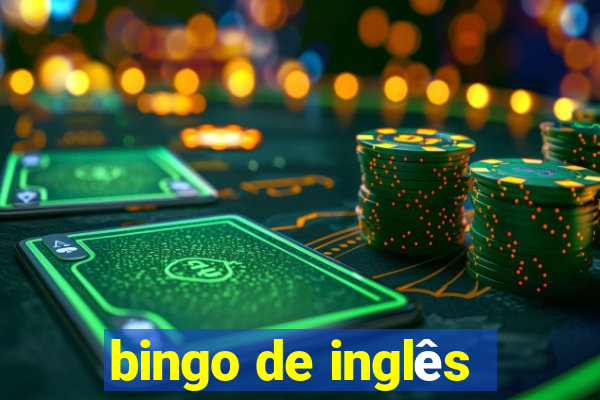 bingo de inglês