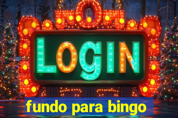 fundo para bingo