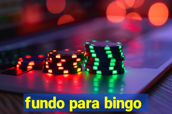 fundo para bingo