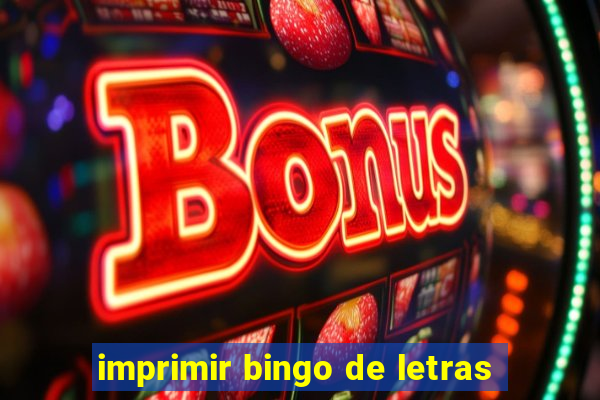 imprimir bingo de letras