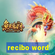 recibo word