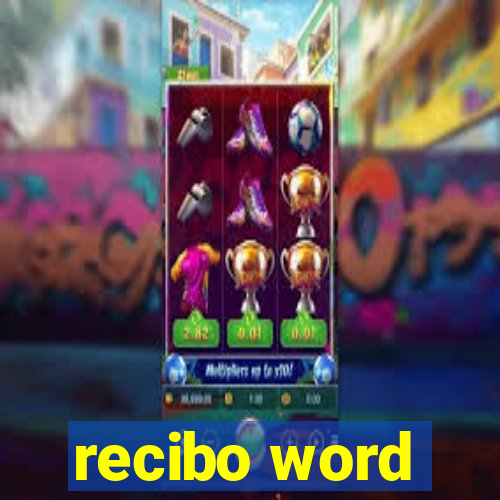 recibo word