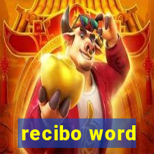 recibo word