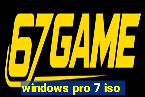 windows pro 7 iso