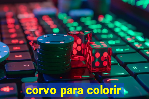 corvo para colorir