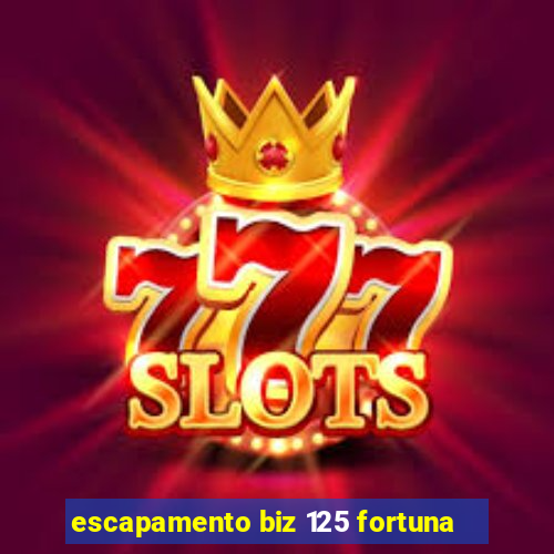 escapamento biz 125 fortuna