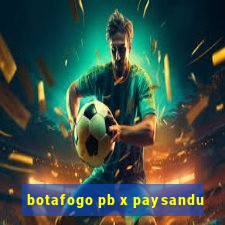 botafogo pb x paysandu