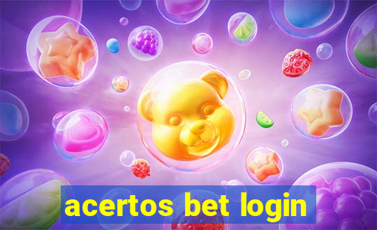 acertos bet login