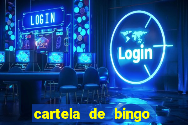 cartela de bingo vazia para imprimir