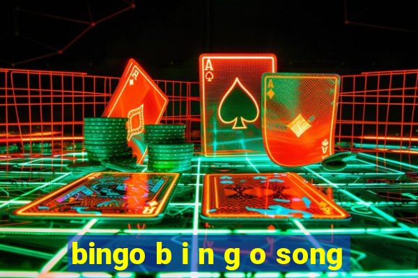 bingo b i n g o song