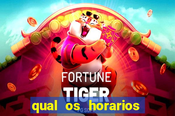 qual os horarios para jogar fortune tiger