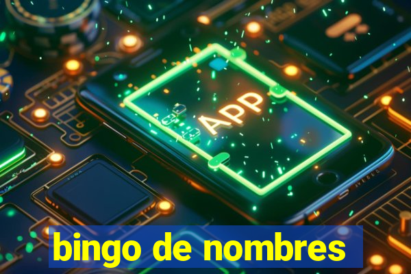 bingo de nombres