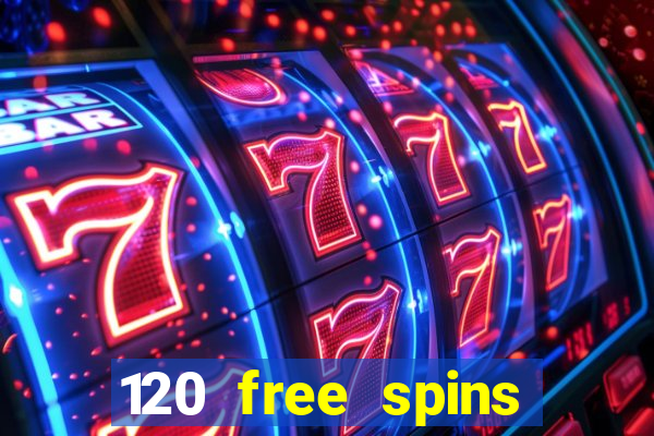 120 free spins online casino promotion