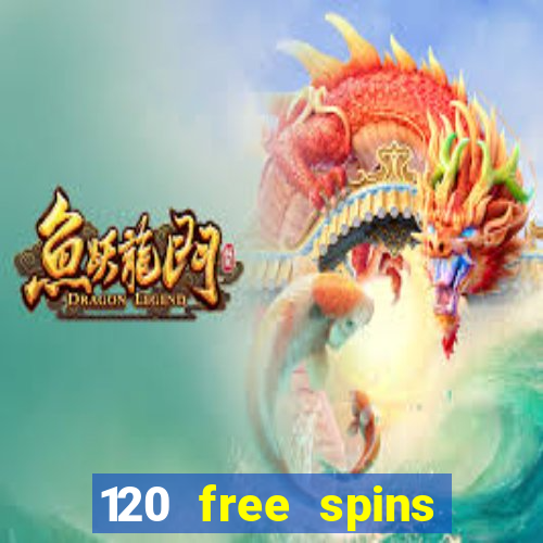 120 free spins online casino promotion